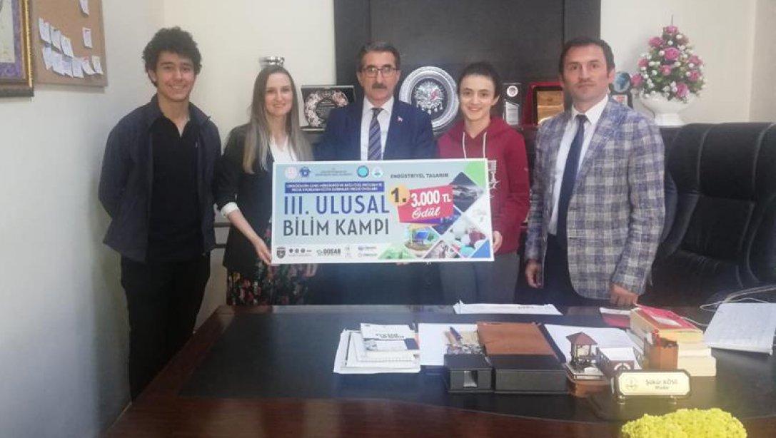 Müdür Şükün Köse, Türkiye Proje 1. Si Trabzon Fen Lisesini Makamında Ağırladı.