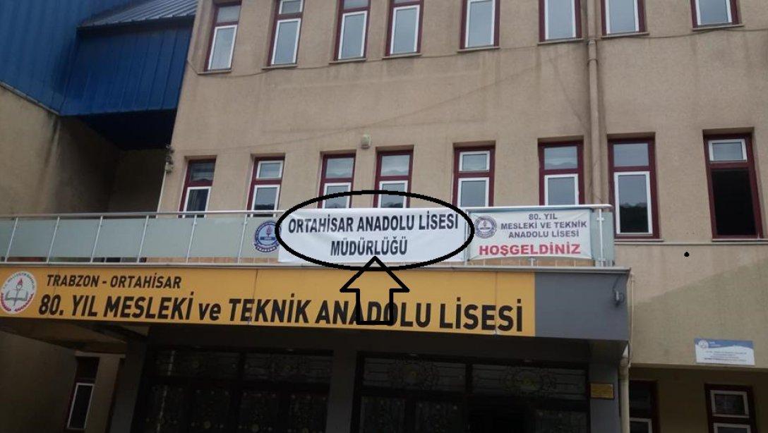 Ortahisar Anadolu Lisesi Start Aldı.
