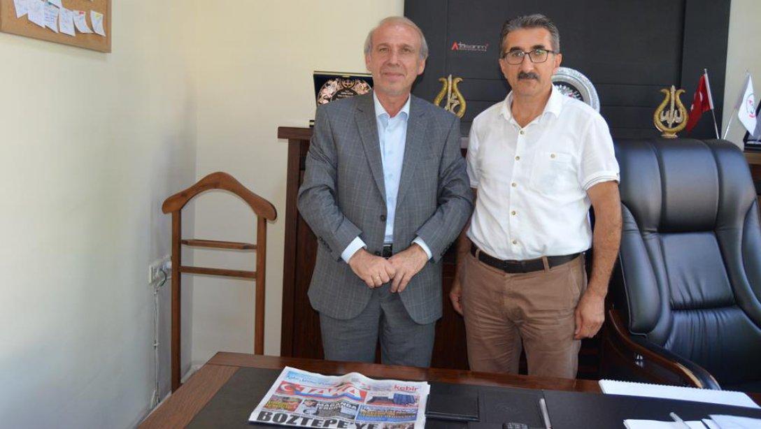 Gazeteci Yazar Yusuf Turgut'tan Müdürümüz Şükür Köse'ye Ziyaret.
