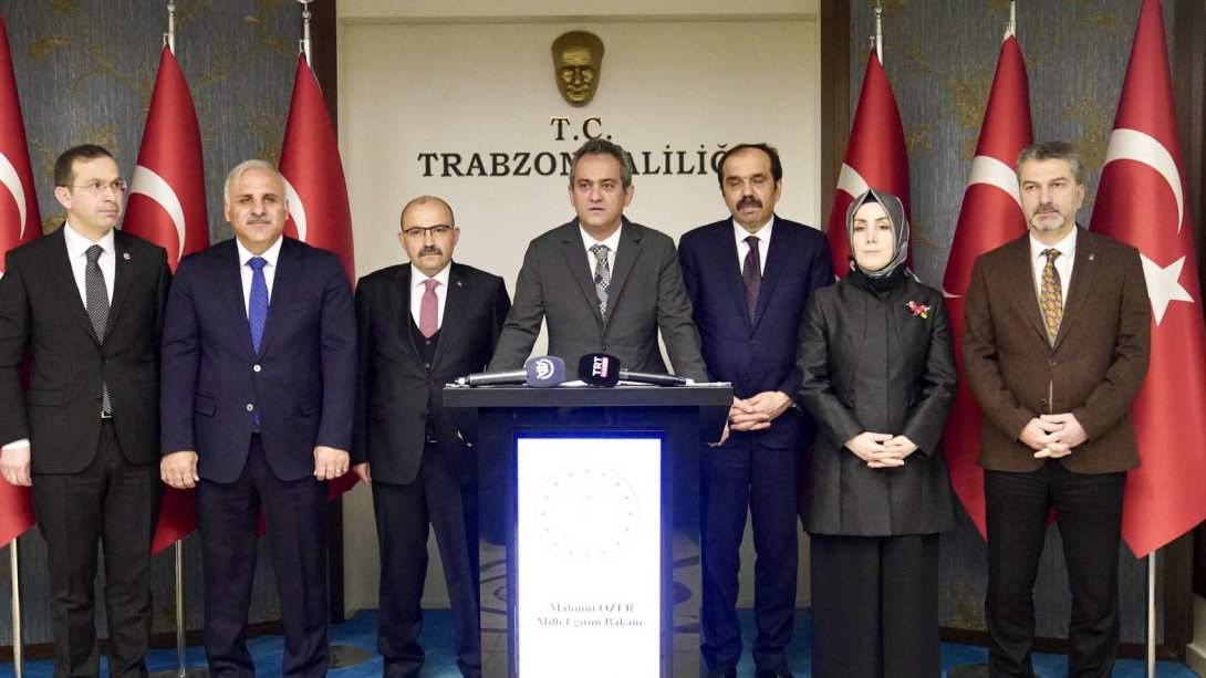 Milli Eğitim Bakanımız Sayın Prof. Dr. Mahmut Özer Trabzon'da Önemli Müjdeler Verdi